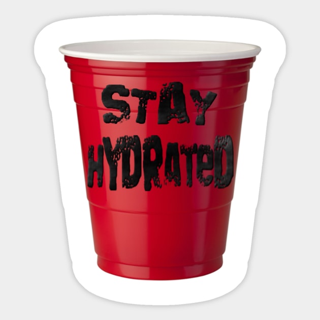 Stay Hydrated with the Best Party Shirt Around! Sticker by Struggleville